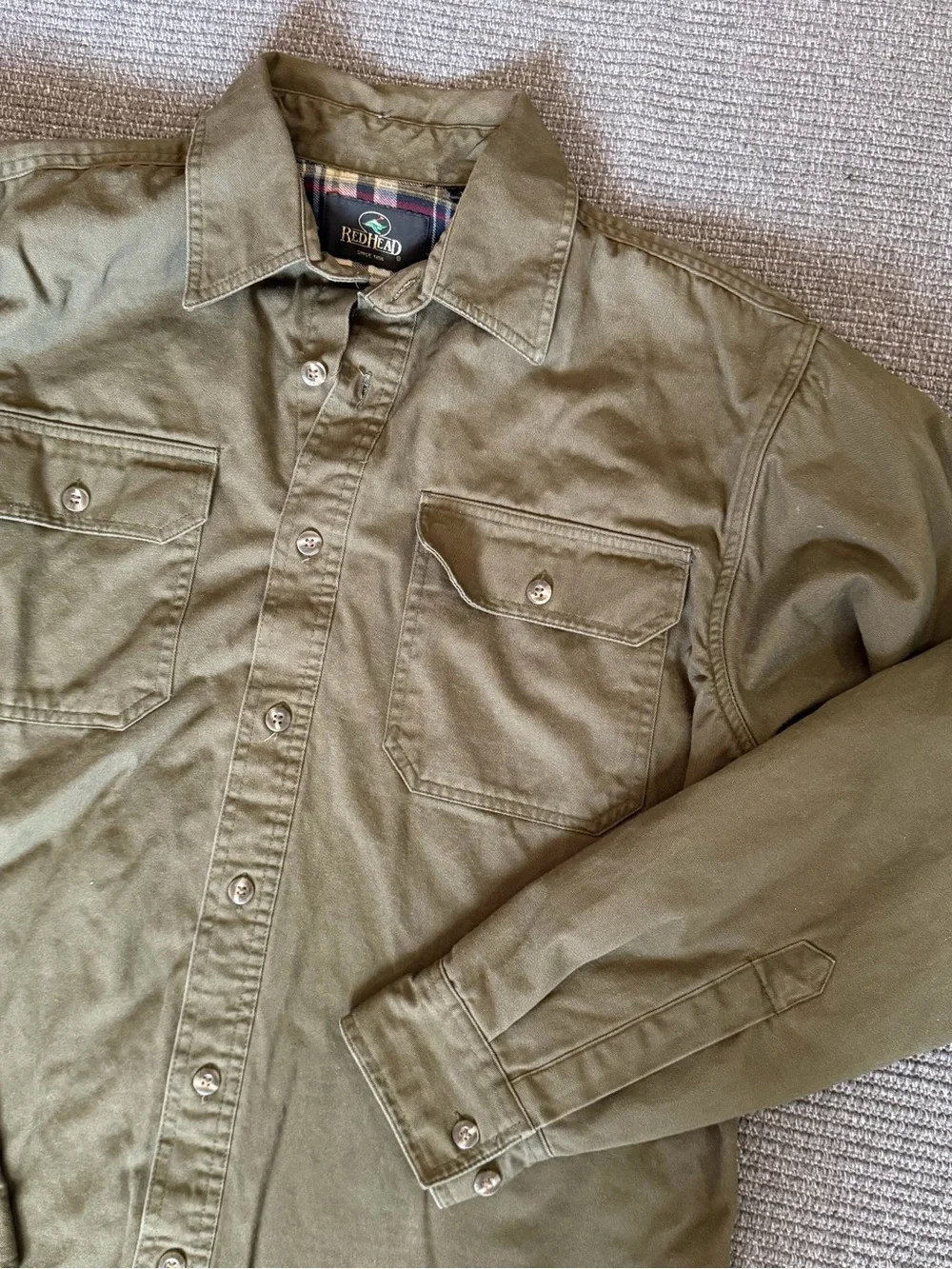 RedHead Men's Olive Field Shirt Jacket